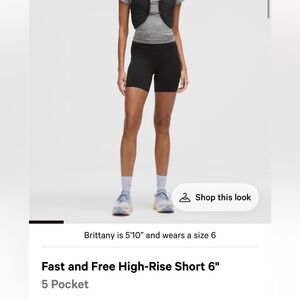 Fast and Free High-Rise Black Bike Shorts